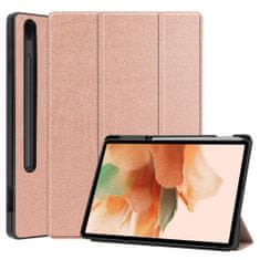 Techsuit Pouzdro pro tablet Samsung Galaxy Tab S7 Plus / S8 Plus / S7 FE, Techsuit FoldPro Rose Gold