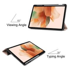 Techsuit Pouzdro pro tablet Samsung Galaxy Tab S7 Plus / S8 Plus / S7 FE, Techsuit FoldPro Rose Gold