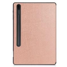 Techsuit Pouzdro pro tablet Samsung Galaxy Tab S7 Plus / S8 Plus / S7 FE, Techsuit FoldPro Rose Gold