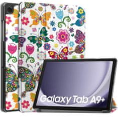 Techsuit Pouzdro pro tablet Samsung Galaxy Tab A9 Plus, Techsuit FoldPro Butterfly