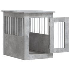 Vidaxl Psí bouda a koncový stolek betonově šedá 45x62x59 cm kompozit