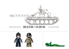 Sluban Army Model Bricks M38-B1135 Střední Tank T54S 3v1 M38-B1135