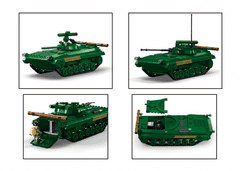 Sluban Army Model Bricks M38-B1136 Pěchotní bojové vozidlo BMP 3v1 M38-B1136