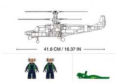 Sluban Army Model Bricks M38-B1138 Dělostřelecký vrtulník KA-52S M38-B1138