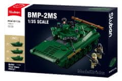 Sluban Army Model Bricks M38-B1136 Pěchotní bojové vozidlo BMP 3v1 M38-B1136