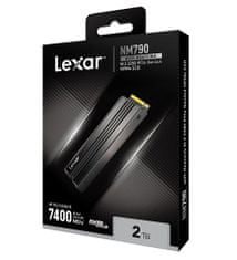 Lexar SSD NM790 PCle Gen4 M.2 NVMe - 2TB (čtení/zápis: 7400/6500MB/s) - Heatsink