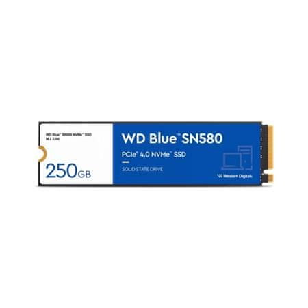 WD BLUE SSD NVMe 250GB PCIe SN580,Gen4, (R:4000, W:2000MB/s)