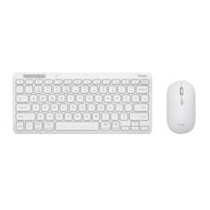 Trust LYRA WL KEYBOARD & MOUSE US (myš+kláv) bilá