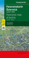 Freytag & Berndt Rakousko 1:350 000 / panoramatická mapa (léto, zima)