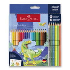 Faber-Castell Pastelky Colour Grip Dinosaurus souprava, 24 ks