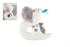 Teddies Dinosaurus chrastítko plyš 13cm na kartě