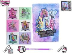 Monster High - deníček plyšový s nálepkami