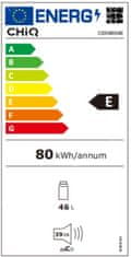 CHiQ Mini lednička minibar 46 litrů CSD46D4E+ 12 let záruka na kompresor