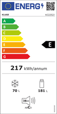 Kluge CHLADNIČKA VESTAVNÁ KC2252J + 4 roky záruka po registraci