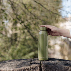 QUOKKA , Nerezová termoláhev Solid Powder zelená, 630 ml