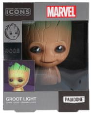 CurePink Dekorativní svítící plastová figurka Marvel|Strážci Galaxie: Groot (výška 10 cm)