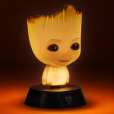 CurePink Dekorativní svítící plastová figurka Marvel|Strážci Galaxie: Groot (výška 10 cm)