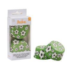 Decora Košíčky na muffiny 36ks fotbal 50 x 32mm -