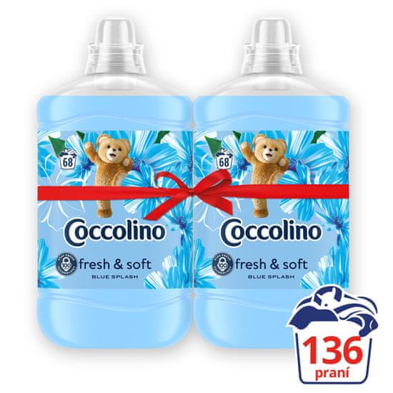 Coccolino aviváž Blue Splash 2x1,7L (136 pracích dávek)