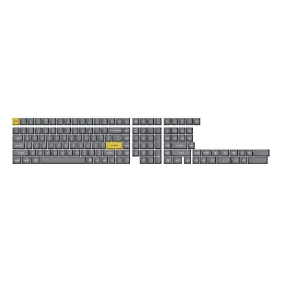 Keychron Double Shot PBT OSA Full Set Keycaps - Profil OSA, tmavě šedý