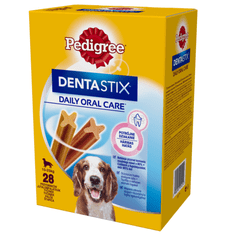 Pedigree Dentastix Daily Oral Care dentální pamlsky pro psy středních plemen 28 ks (720 g)