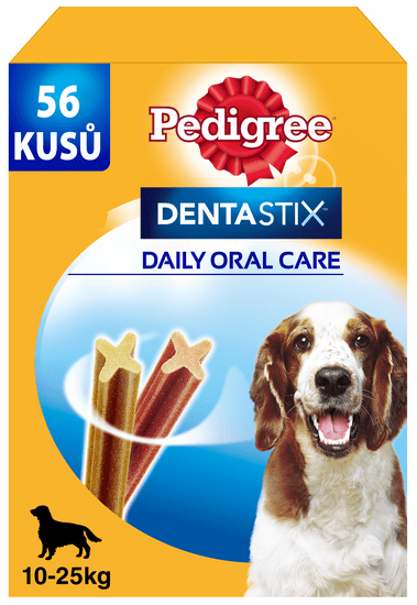 Pedigree Dentastix Daily Oral Care dentální pamlsky pro psy středních plemen 56 ks (1440 g)