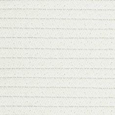 Greatstore Koš na prádlo béžový a bílý Ø 55 x 36 cm bavlna