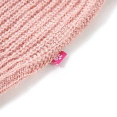 Vidaxl Dětská svetrová vesta pletená světle růžová 92