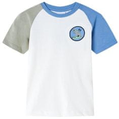 Greatstore Dětské tričko nášivka s dinosaurem ecru 104