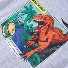 Vidaxl Dětské tričko Dinosaurus šedé 92