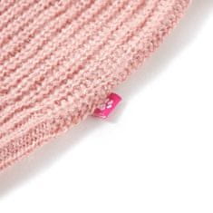 Vidaxl Dětská svetrová vesta pletená světle růžová 128