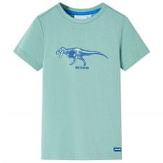 Vidaxl Dětské tričko Dinosaurus světle khaki 92