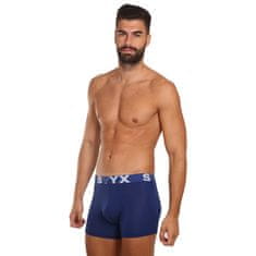 Styx 3PACK pánské boxerky long sportovní guma tmavě modré (3U968) - velikost L