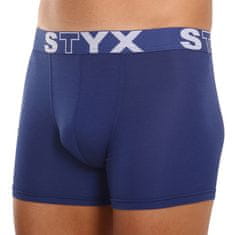 Styx 3PACK pánské boxerky long sportovní guma tmavě modré (3U968) - velikost L