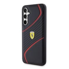 Ferrari  PU Carbon Twist Zadní Kryt pro Samsung Galaxy S23 FE Black