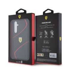 Ferrari  PU Carbon Twist Zadní Kryt pro Samsung Galaxy S23 FE Black