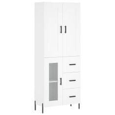 Vidaxl Skříň highboard bílá 69,5 x 34 x 180 cm kompozitní dřevo