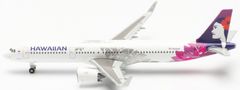 Herpa Airbus A321-271NX, Hawaiian Airlines "2010s, Uhiuhi", USA, 1/500