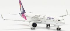 Herpa Airbus A321-271NX, Hawaiian Airlines "2010s, Uhiuhi", USA, 1/500