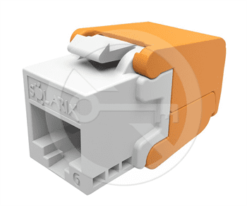 Solarix Samořezný keystone Solarix CAT6 UTP SXKJ-6-UTP-WH-SA CL a 4PPoE