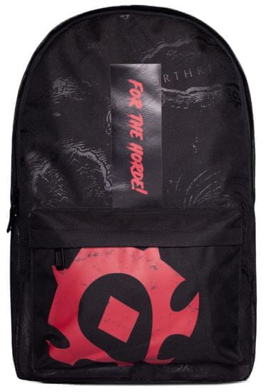 OEM Batoh World Of Wacraft: For The Horde (objem 17 litrů|29 x 41 x 14 cm) černý polyester