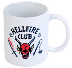 CurePink Keramický hrnek Stranger Things: Hellfire Club (objem 350 ml)