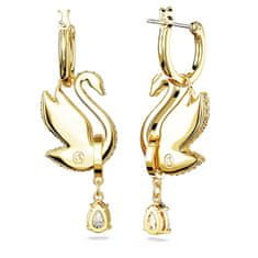 Swarovski Úchvatné labutí náušnice 2v1 s krystaly Iconic Swan 5647543