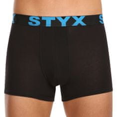 Styx 5PACK pánské boxerky sportovní guma černé (5G9602) - velikost M