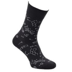 Zdravé Ponožky Zdravé ponožky pánské klasické bavlněné vzorované ponožky Science 7103123 4-pack, 39-42
