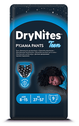 Huggies Dry Nites Large 8-15 let (27-57 kg) Boys 9 ks