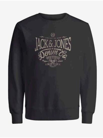 Jack&Jones Černá pánská mikina Jack & Jones Eric