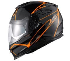 Nexx helma Y.100 B-side black orange vel. M
