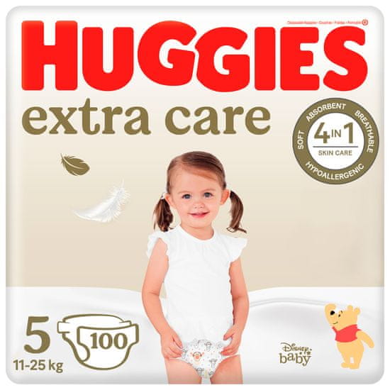 Huggies měsíční balení Extra Care č.5 - 100ks