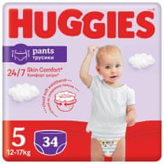 Huggies Pants Jumbo 5 (12-17 kg) 34 ks